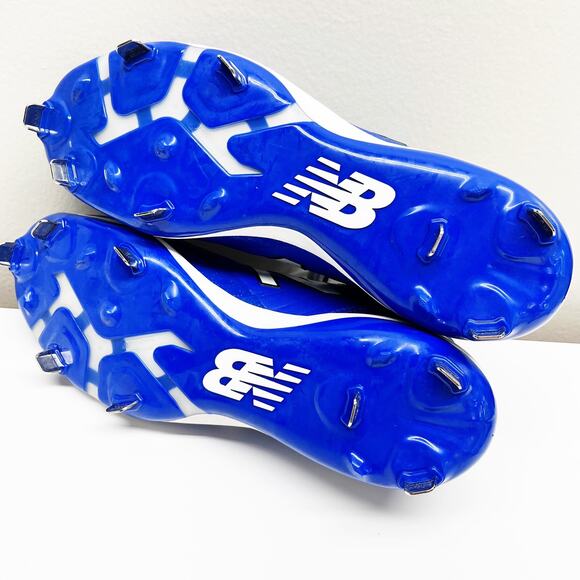 New Balance Men's 4040 v5 Metal Baseball Cleats Blue White Shoes Size 6 - Picture 7 of 7